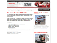 Tablet Screenshot of car-partz.com